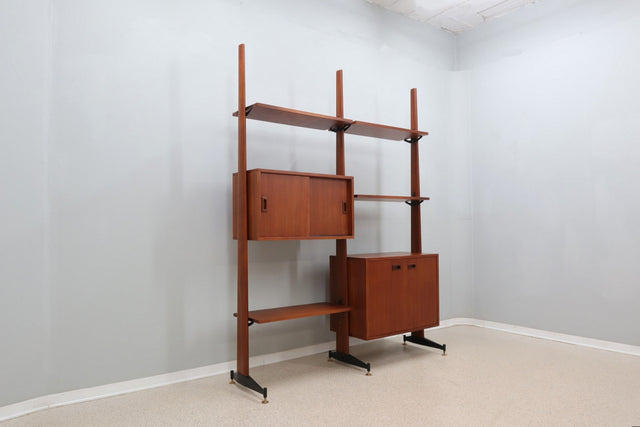 Mid century scandinavian teak bookcase 1950s