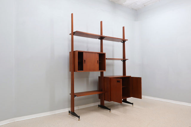 Mid century scandinavian teak bookcase 1950s