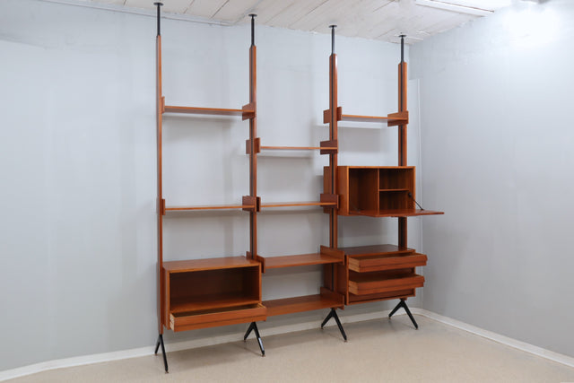 Mid century teak bookcase / bookshelves AV Arredamenti 1950s