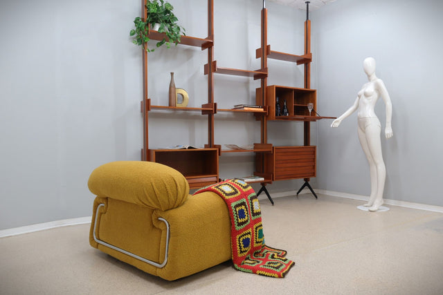 Mid century teak bookcase / bookshelves AV Arredamenti 1950s