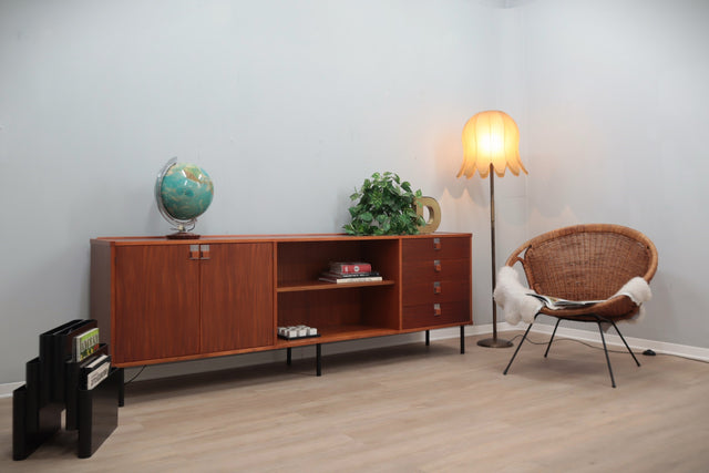 Italian mid century teak sideboard Dal Vera 1960s
