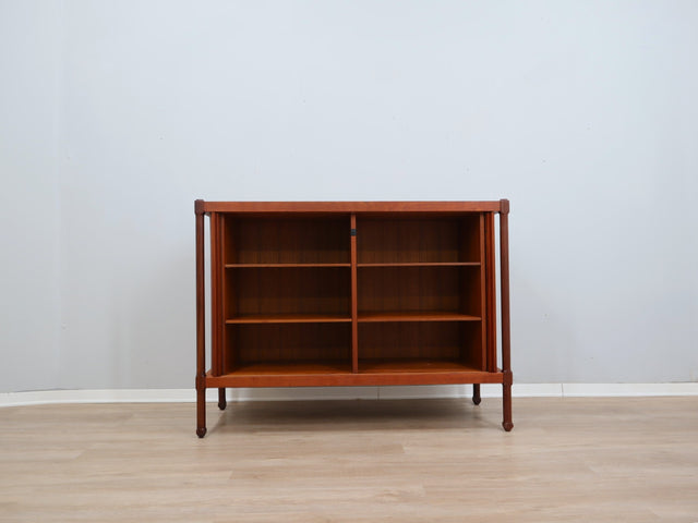 F.lli Proserpio teak sideboard: Mobile anni 50 grissinato, tambour doors cabinet, Mid-century italienisches Design, aparador teca, buffet vintage.