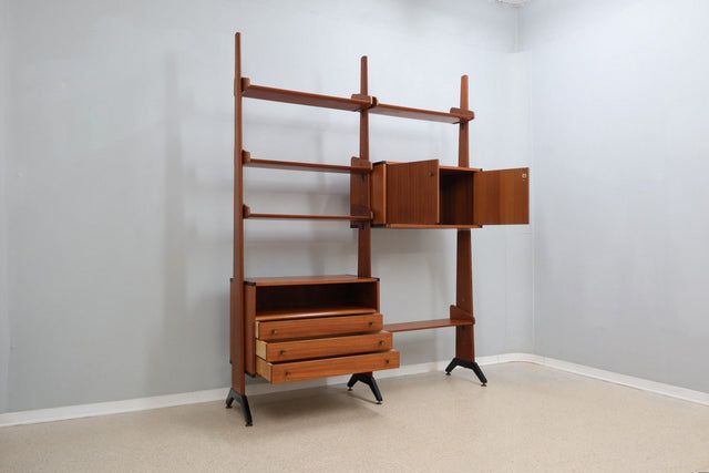 Mid century teak bookcase / shelves AV Arredamenti 1950s