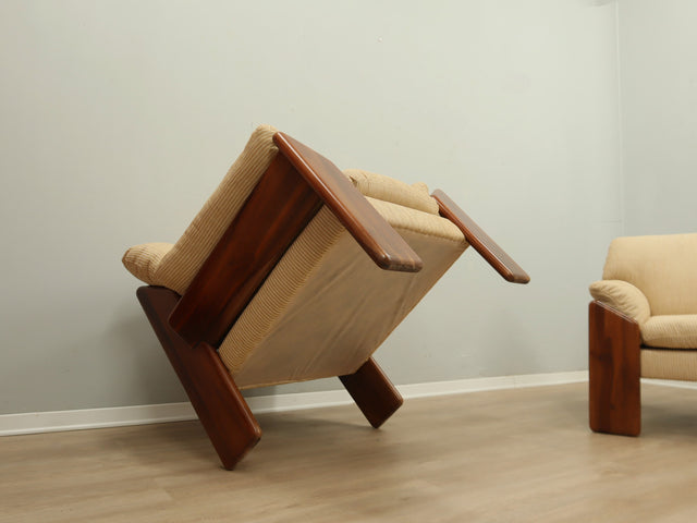 Pair of vintage armchairs by Mobil Girgi, 1970s Periplo Collection