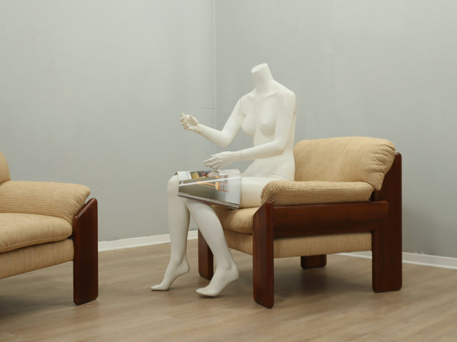 Pair of vintage armchairs by Mobil Girgi, 1970s Periplo Collection