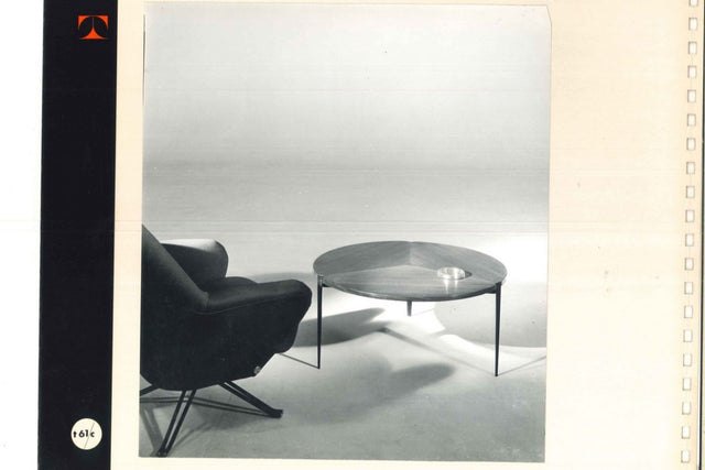 Osvaldo Borsani T61 round coffee table TECNO 1950s