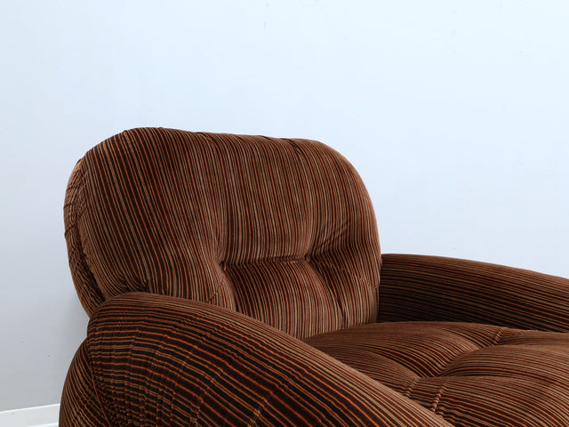 Coppia Poltrone Mid-Century Piazzesi Fauteuils italiens style 1970s Italienische 70er Sessel