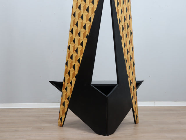 Postmodern High-Back chair Studio Alchimia & Memphis style 1980s