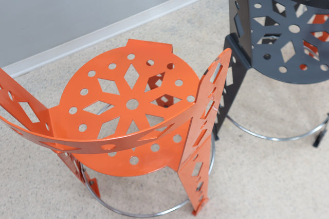 Post modern set of 6 lacquered metal chairs ARTIFORT 2000s