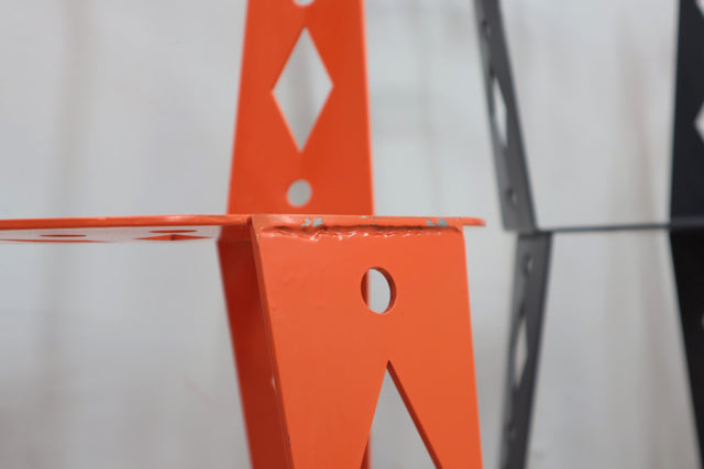 Post modern set of 6 lacquered metal chairs ARTIFORT 2000s