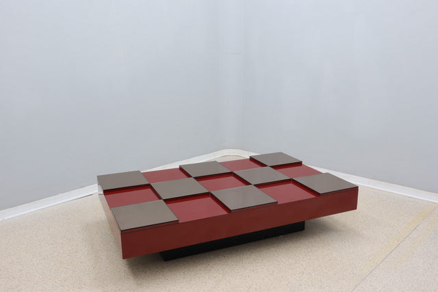 Roberto Monsani large coffee table ACERBIS 1970s