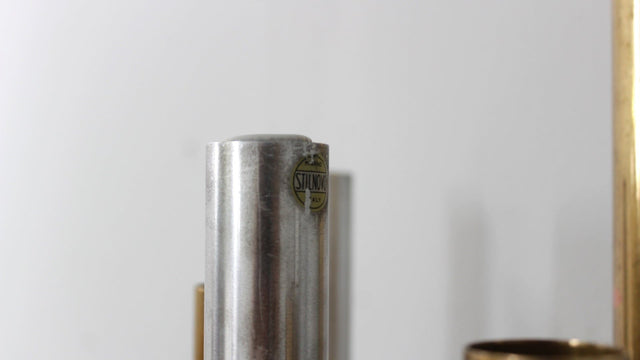 STILNOVO brass and aluminun tubes sconces 1950s