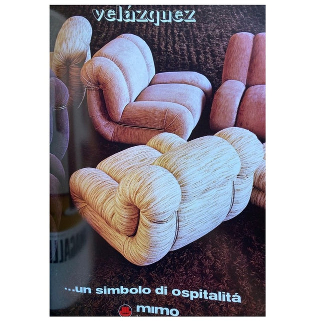 Vintage modular sofa Velasquez by Mimo Padova 1970s