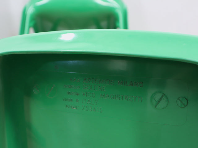 Sedie plastica Selene 70er Jahre Design Vico Magistretti chairs vintage Artemide Chaise Selene conjunto 4 sillas