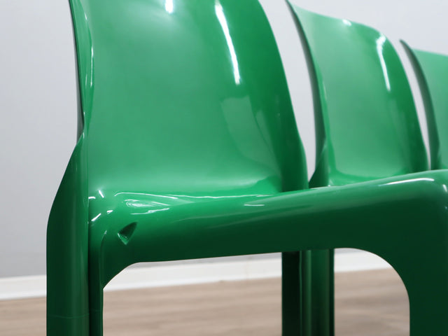Sedie plastica Selene 70er Jahre Design Vico Magistretti chairs vintage Artemide Chaise Selene conjunto 4 sillas