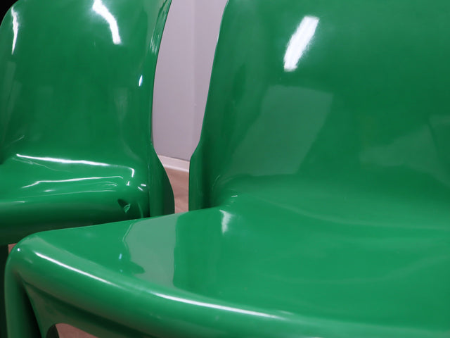 Sedie plastica Selene 70er Jahre Design Vico Magistretti chairs vintage Artemide Chaise Selene conjunto 4 sillas