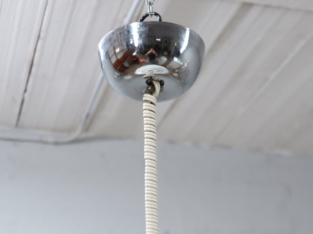 Space Age VeLuce Murano hanging disc lamp 1960s, set of 4