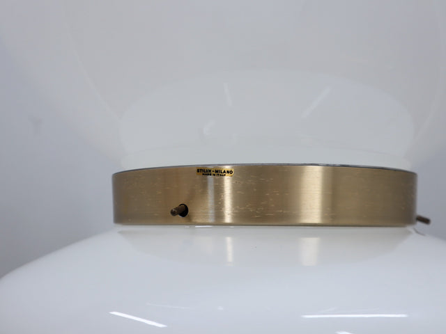 Stilux Milano Birillo 70s Floor Lamp Murano Glass Space Age Design Skulptur. Lampada da Terra Vintage, Verre de Murano, Original Label, Ottime Condizioni.