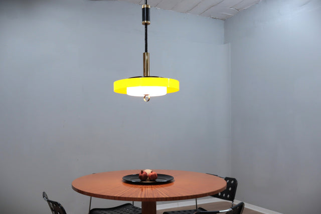Stilux counterbalance pendant lamp, Italy 1960s