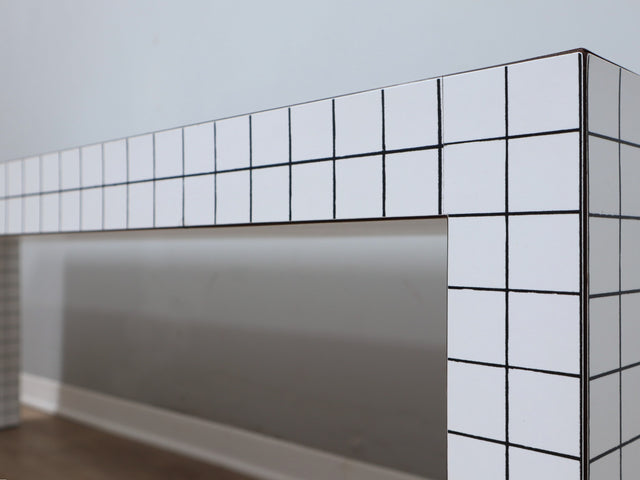 Original 1970s Quaderna bench by Superstudio for Zanotta; rare panca vintage, design radicale italiano, original 70er Jahre Bank, banco minimalista.