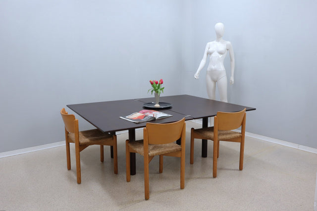 Tobia Scarpa vintage extendable dining table GAVINA 1960s