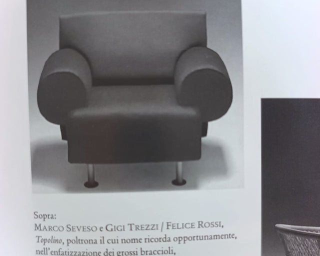 Topolino rocking chair Felice Rossi, 1980s Italian design, Seveso & Trezzi. Poltrona dondolo bouclé. Rare fauteuil bascule. Design Klassiker Schaukel.