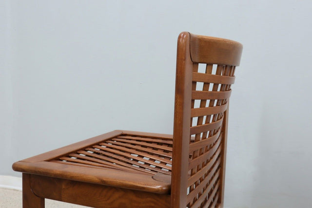 Transenna vintage dining chairs T. Ammannati and G. Vitelli 1970s