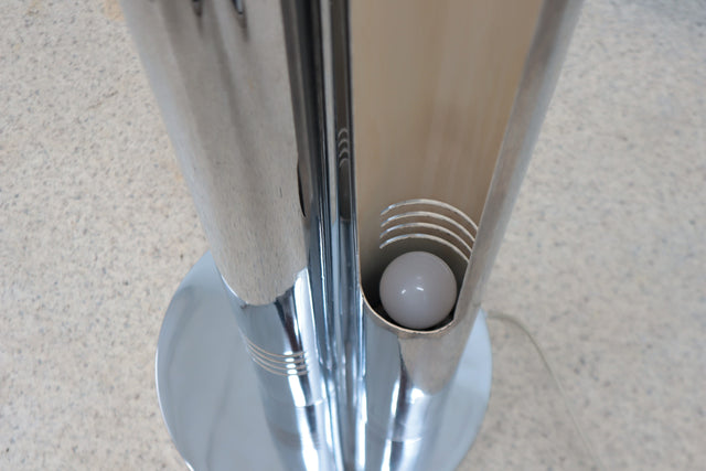 Enrico Tronconi 3 column adjustable floor lamp 1970s