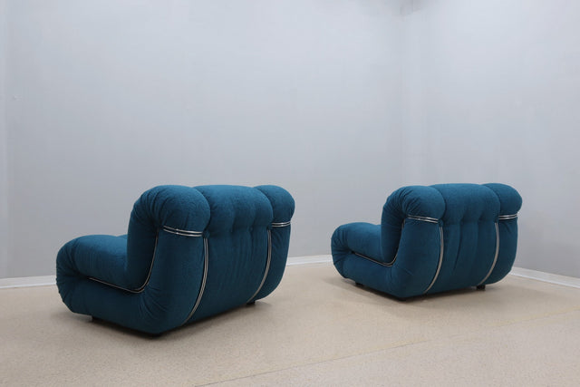 Pair of Velasquez armchairs by Mimo Padova, 1970s