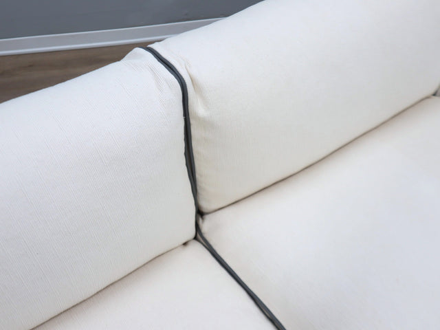 Vintage 3-seater sofa by Marzio Cecchi in ribbed leather 1970s