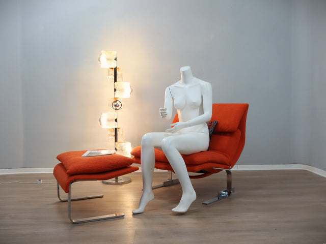 Giovanni Offredi for Saporiti Wave Lounge Chair, 1970s