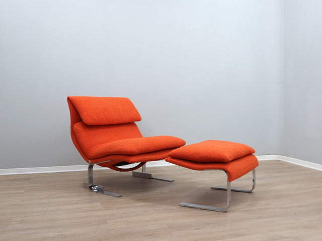 Giovanni Offredi for Saporiti Wave Lounge Chair, 1970s