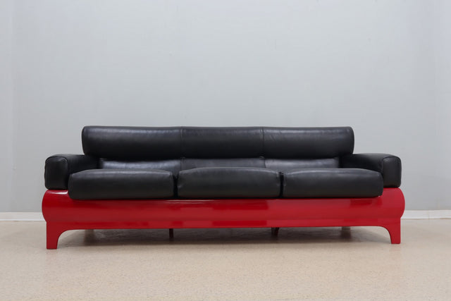 Vintage fiberglass 3-seater sofa LEMAX 1960s