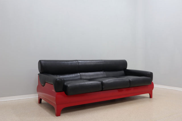 Vintage fiberglass 3-seater sofa LEMAX 1960s