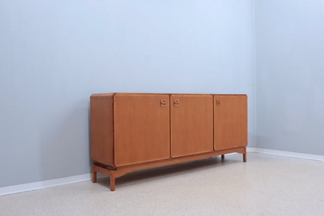 Mid century sideboard blonde teak Italy 1960s