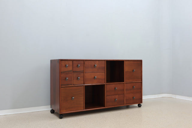 Vintage teak drawers Fabio Lenci for Bernini 1970s