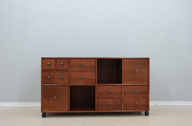 Vintage teak drawers Fabio Lenci for Bernini 1970s