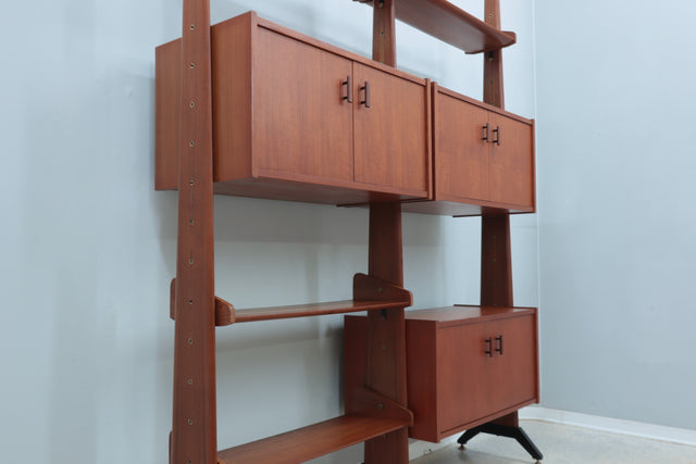 Vintage modular teak bookcase AV Arredamenti 1960s