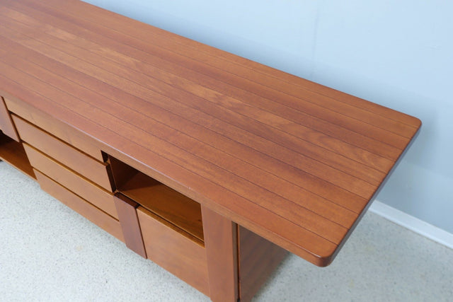 Vintage walnut sideboard Mobil Girgi 1970s