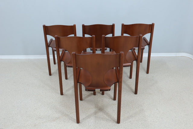Augusto Savini dining chairs POZZI 1970s