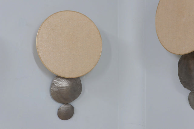 Brutalist wall lamp 1970s, set of 5