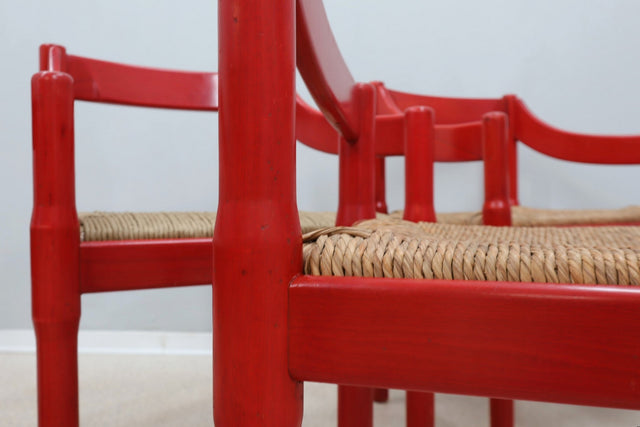 Carimate chairs Vico Magistretti CASSINA 1960s, set of 6