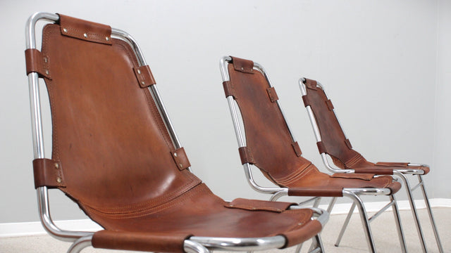 Les Arcs chairs Charlotte Perriand 1960s, set of 4