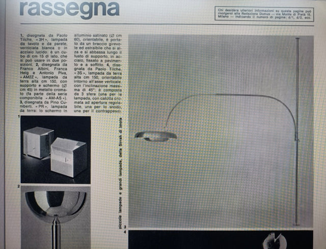 Pirro Cuniberti "PR" floor lamp Sirrah 1970s