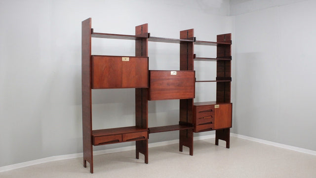 E. Palutari vintage teak bookcase DASSI 1950s