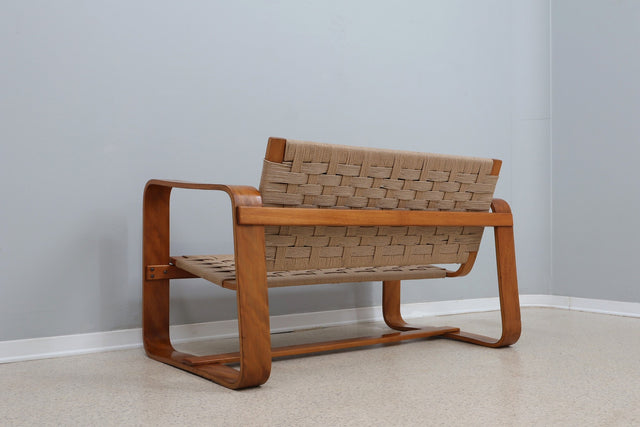 Giuseppe Pagano 2-seater sofà Gino Maggioni 1940s