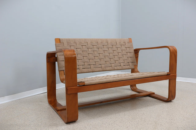 Giuseppe Pagano 2-seater sofà Gino Maggioni 1940s