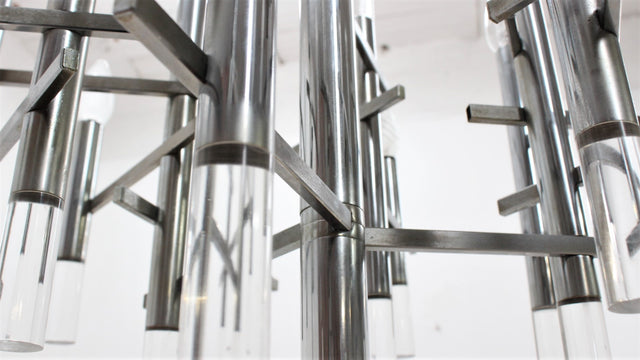 Gaetano Sciolari design chandelier 1970s, 15 lights