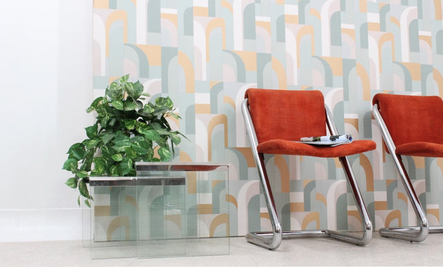 Vintage cantilever chrome dining chairs 1970s