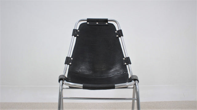 Les Arcs chairs Charlotte Perriand design 1960s, set of 5